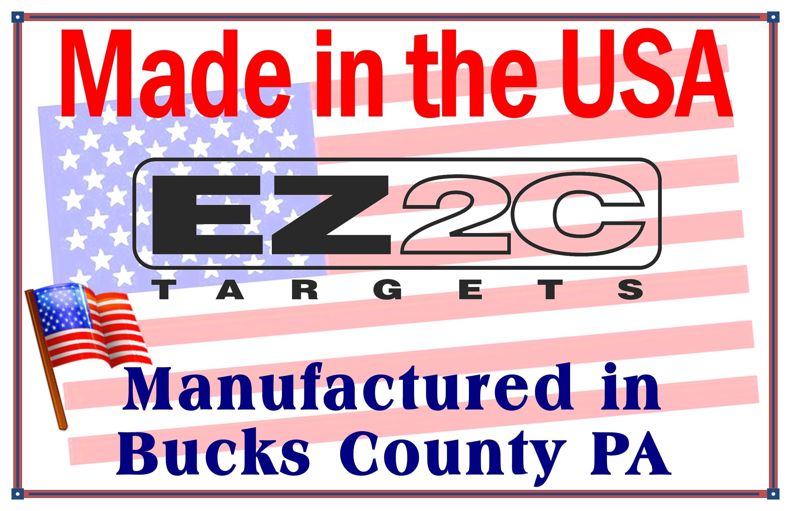 125 EZ2C Targets Instructors Favorites 5 Styles Paper Targets Bundle 11"x17" USA Made