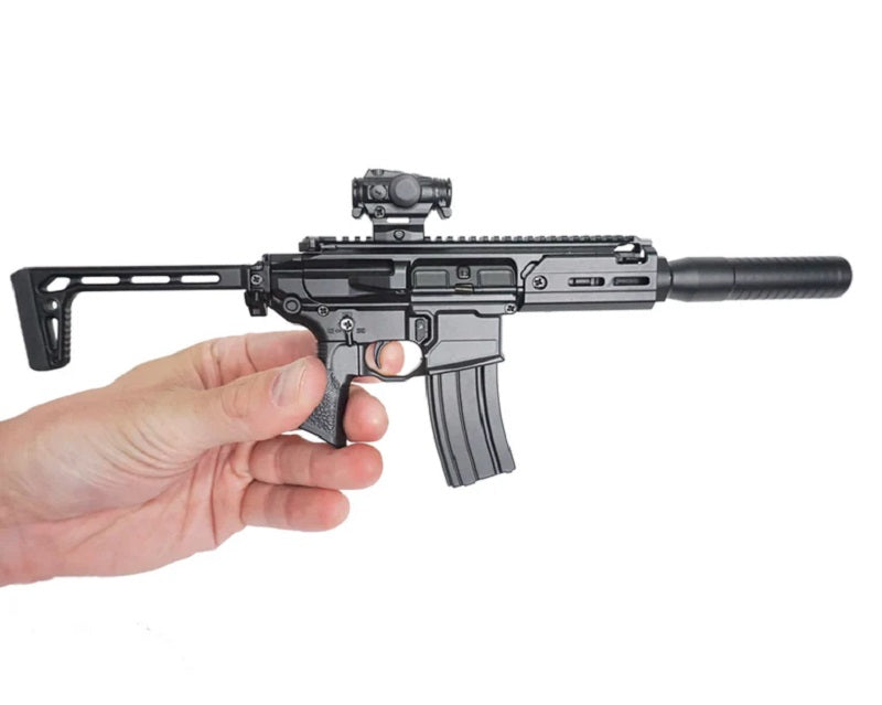GoatGuns Die Cast SIG MCX SMG Gun Model Black MCX-BLACK