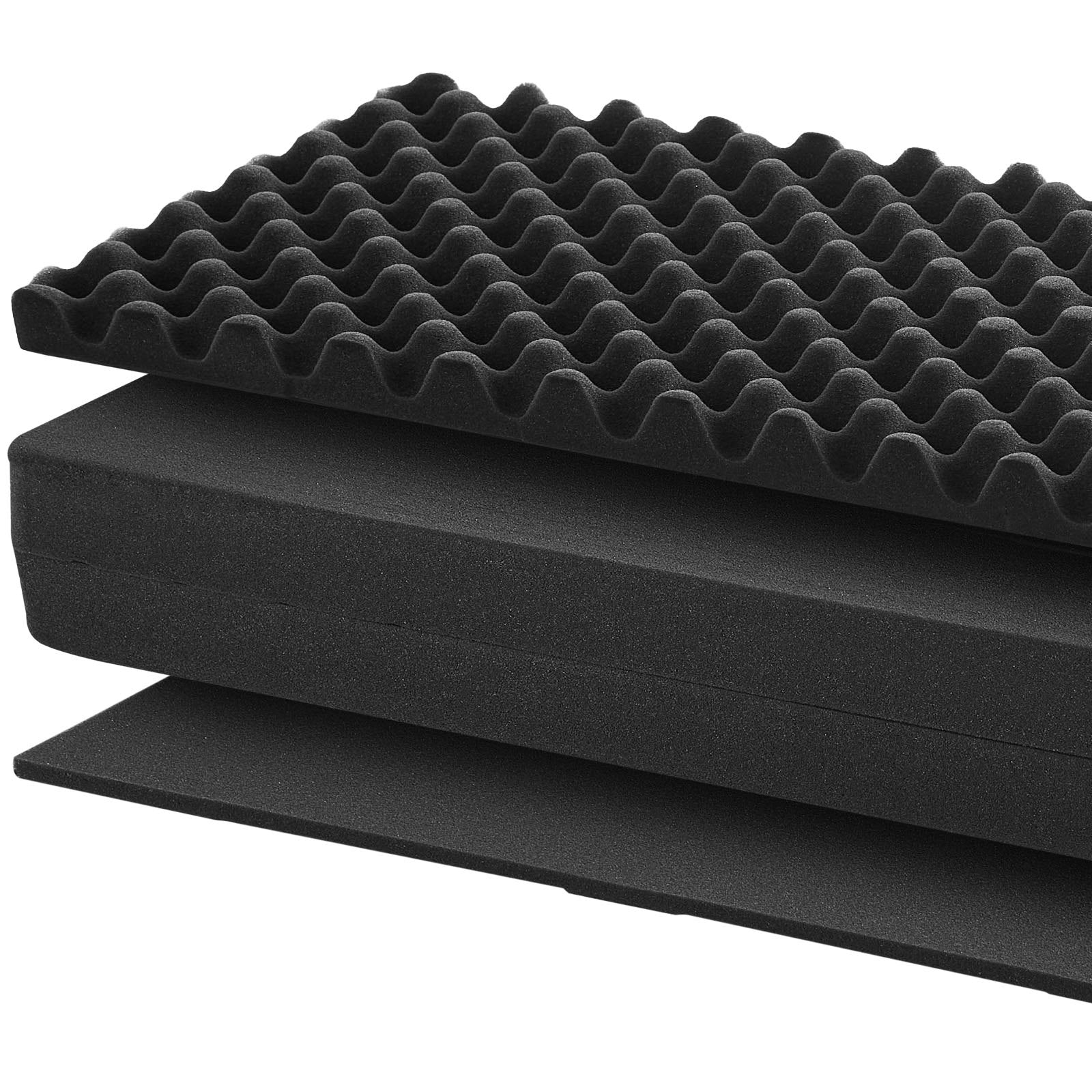 40" Hard Rifle Case, Lockable Rifle Case with Pre-cut Foams, Gun Storage with Wheels, IP67 Waterproof & Dustproof Movable Large Pistol Storage for Rifles, Shotguns, Airsoft Guns