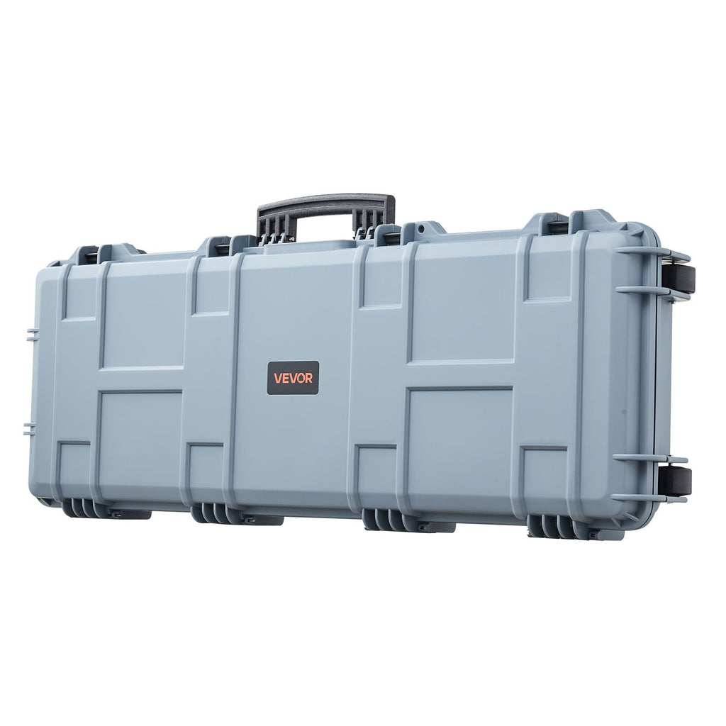 42" Hard Rifle Case, Lockable Rifle Case with Pre-cut Foams, Movable Gun Storage with Wheels, IP67 Waterproof & Dustproof Pistol Storage for Rifle, Shotgun, Airsoft Gun