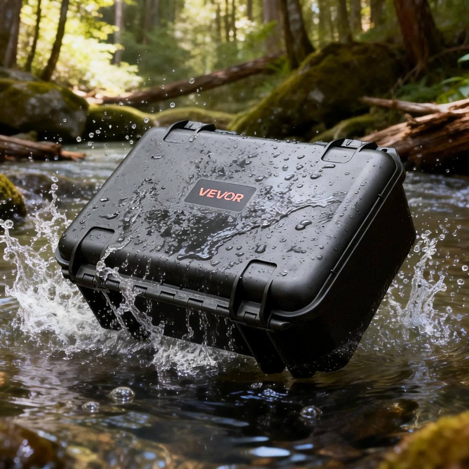 Hard Pistol Case, Heavy Duty Hard Gun Case with XPE Foam Lining, Waterproof Pistol Storage Box with Customizable Interior & Handle for Gun, Lenses, Camera, Gear, TSA Compliant, 15.9x12.5x7.5 in