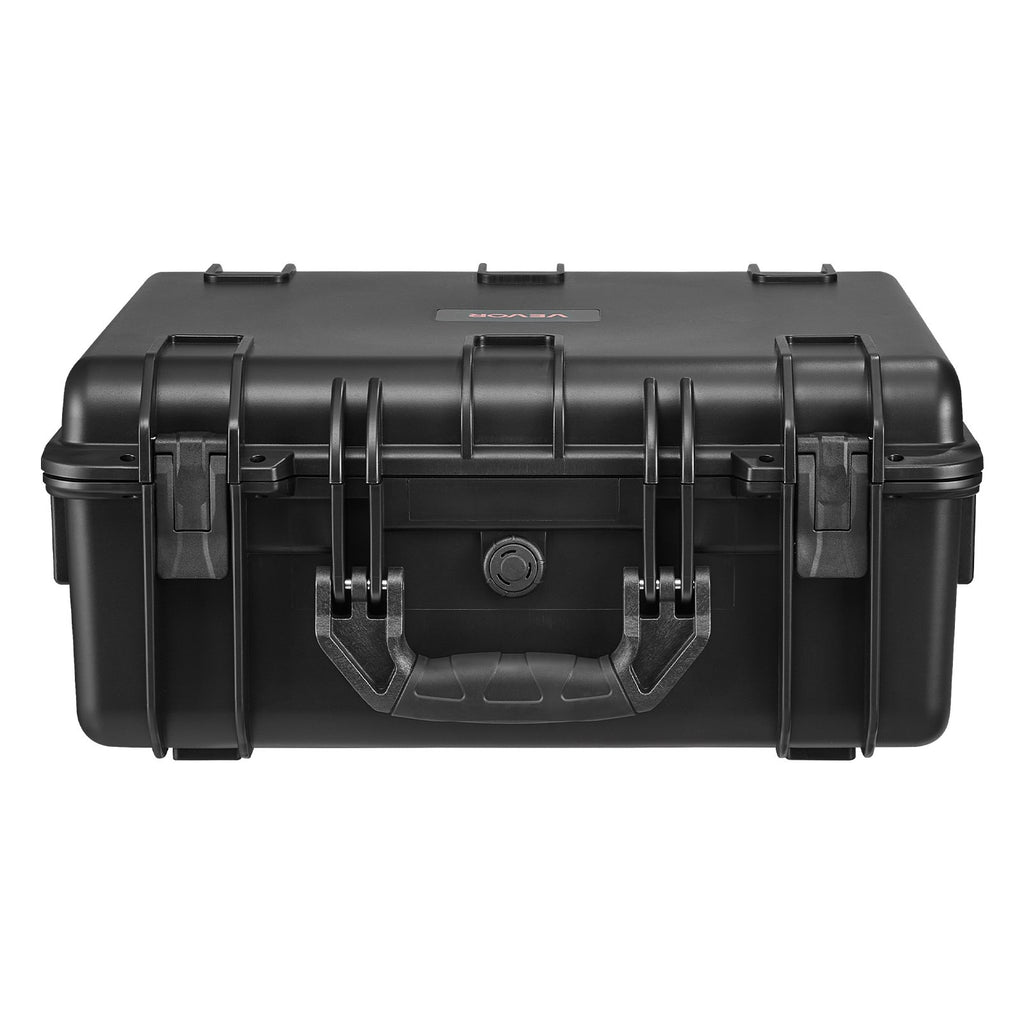 Hard Pistol Case, Heavy Duty Hard Gun Case with XPE Foam Interior, Waterproof Pistol Storage Box with Customizable Lining & Handle for Gun, Lenses, Camera, Gear, TSA Compliant, 18.7x12.5x7.5 in