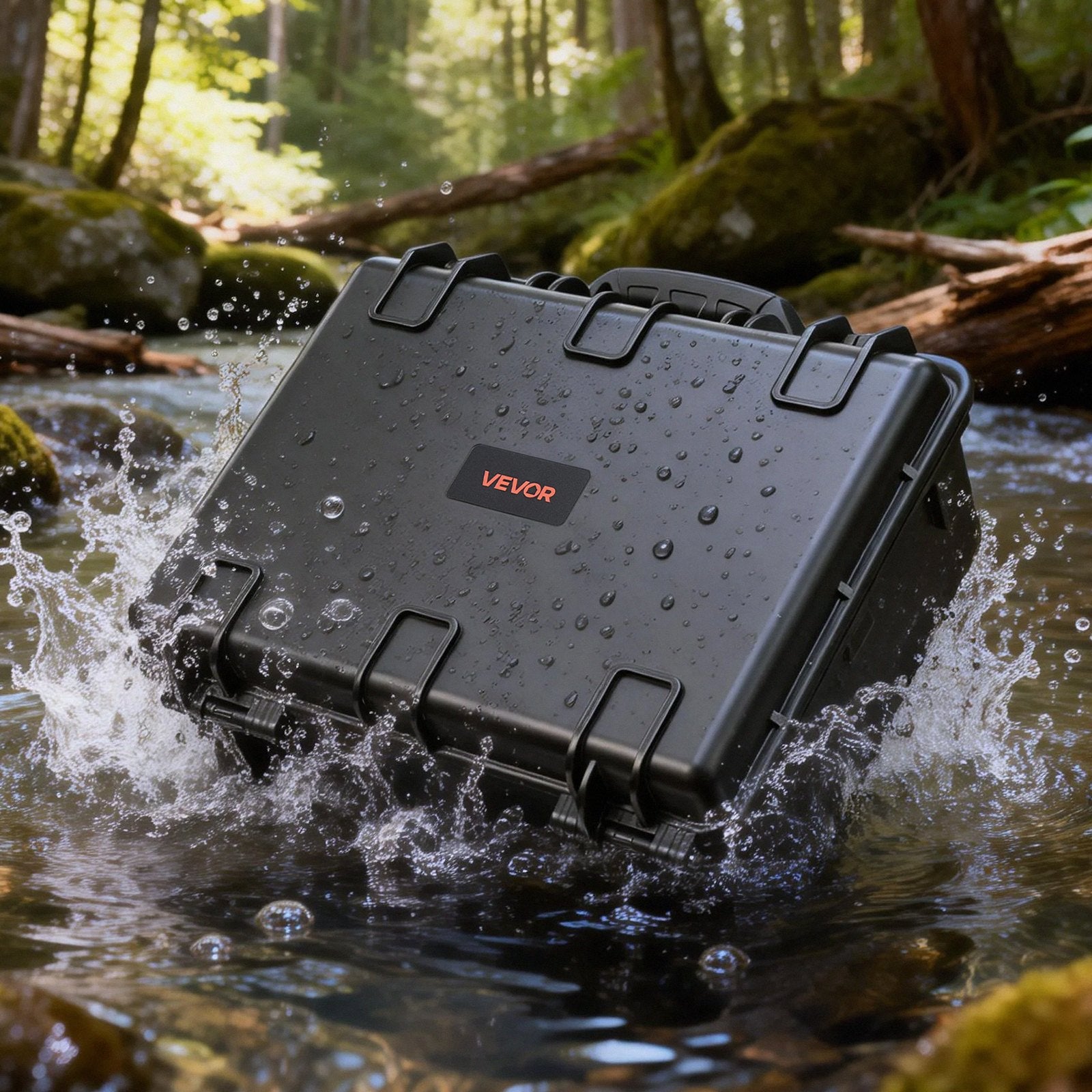 Hard Pistol Case, Heavy Duty Hard Gun Case with XPE Foam Lining, Waterproof Pistol Storage Box with Customizable Interior & Handle for Gun, Lenses, Camera, Gear, TSA Compliant, 18.7x12.5x7.5 in