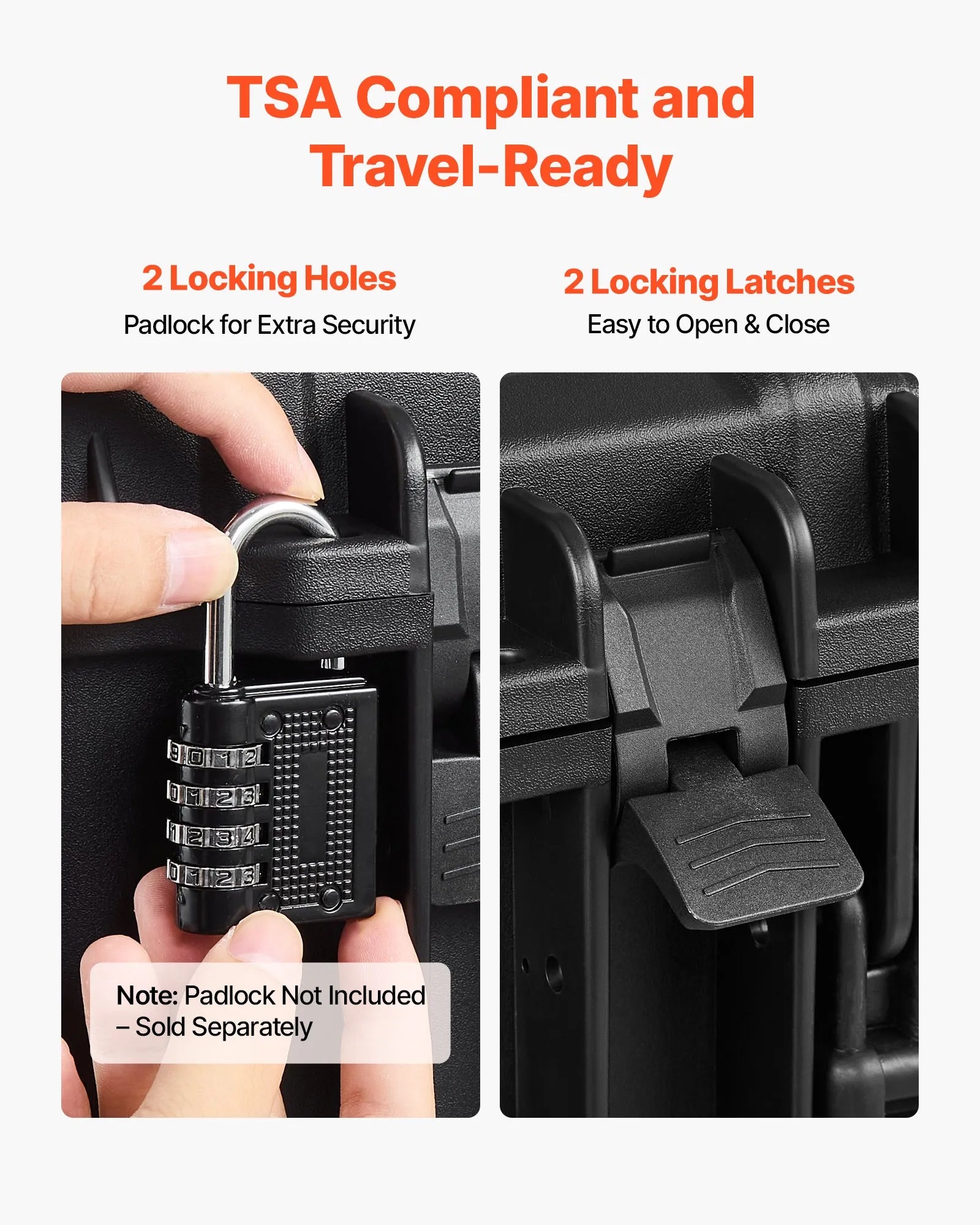 Hard Pistol Case, Heavy Duty Hard Gun Case with XPE Foam Lining, Waterproof Pistol Storage Box with Customizable Interior & Handle for Gun, Lenses, Camera, Gear, TSA Compliant, 19.3x17.1x8.3 in