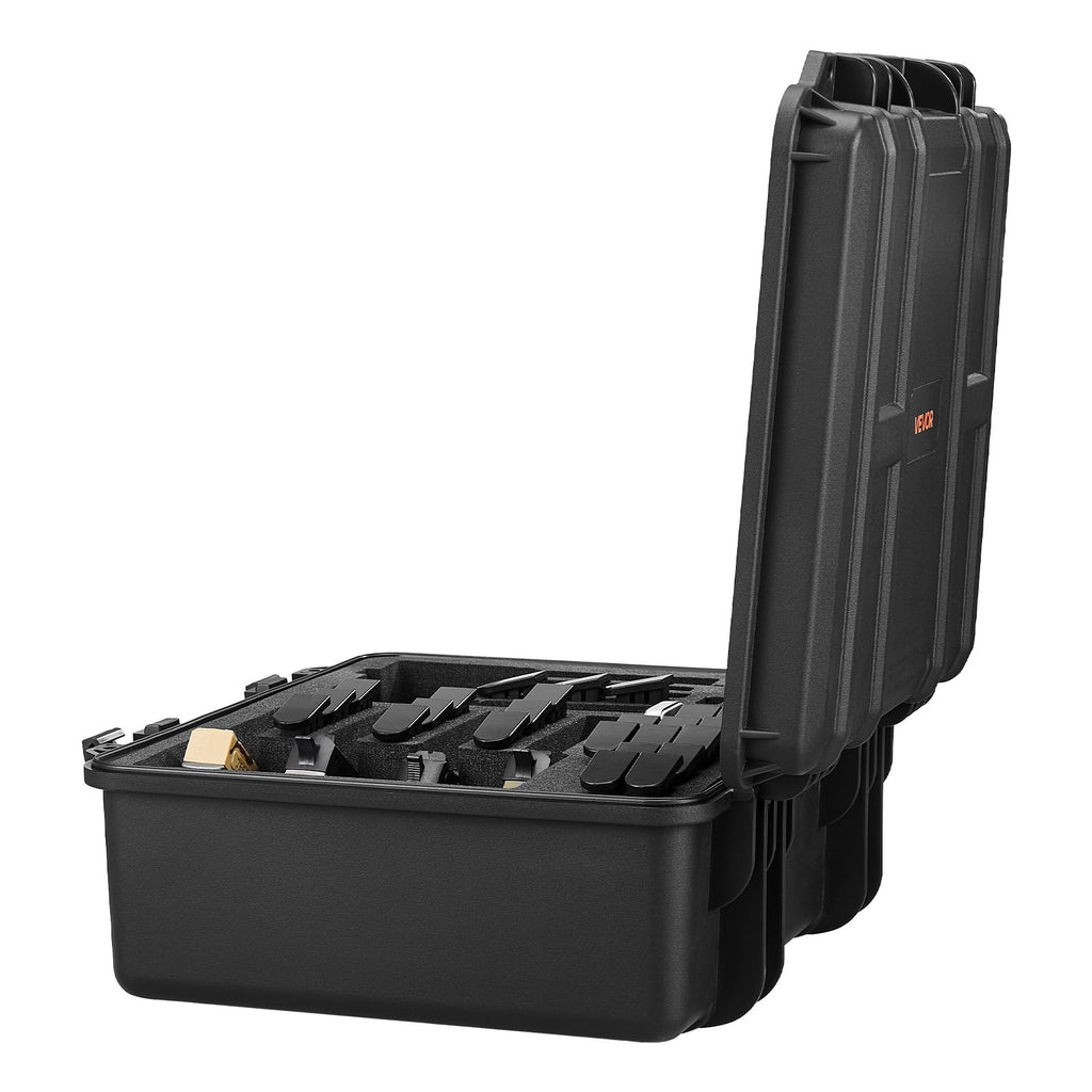 Hard Pistol Case, Heavy Duty Hard Gun Case with XPE Foam Lining, Waterproof Pistol Storage Box with Customizable Interior & Handle for Gun, Lenses, Camera, Gear, TSA Compliant, 19.3x17.1x8.3 in