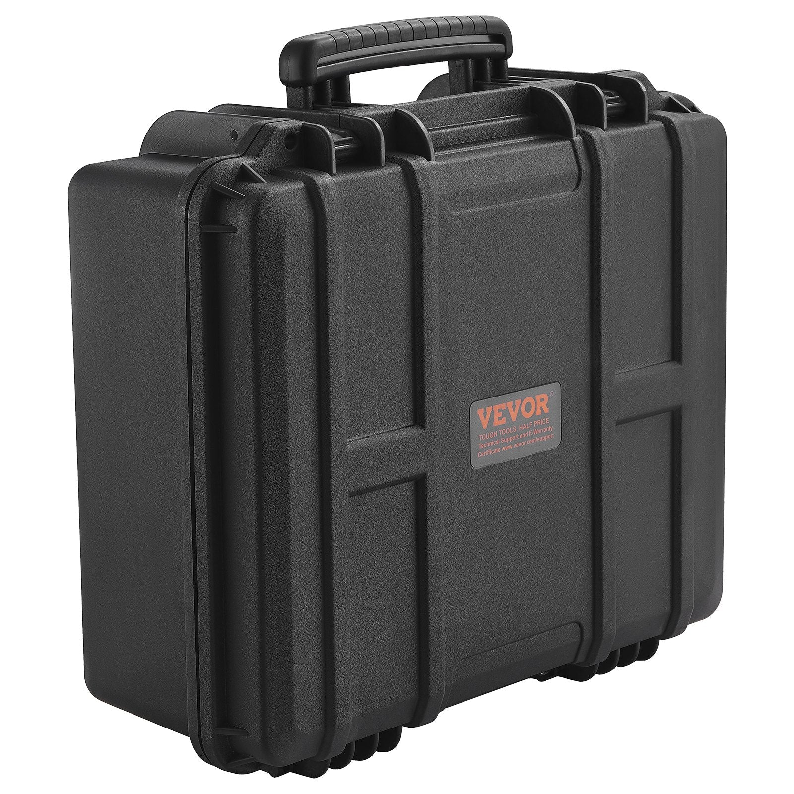 Hard Pistol Cases with Pre-cut PU Foam, Waterproof & Dustproof Hard Gun Case for 6 Pistol, 19.3×17.1×8.3 in Lockable Pistol Case, Black